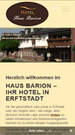 Mobile Screenshot of hotel-haus-barion.de